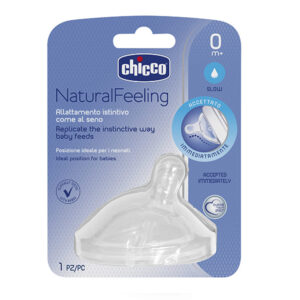 810111 Chicco Tetina Natural Feeling 0m+ Flujo Normal X1