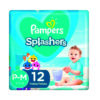 80345321 Pampers Splasher Talle 3 X 12 Pañales Baby Shark