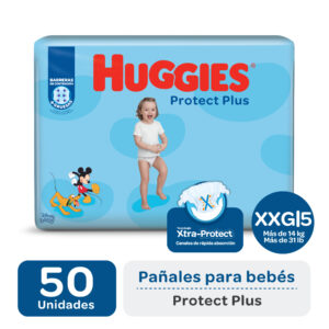 30242417 Pañal Huggies Protect Plus Xxg X50 Nuevo