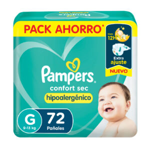 80710829 Pampers Confortsec Gde Hyp 72 X 2