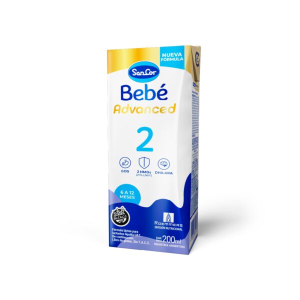 Slar2t0201 Sancor Bebe 2 Advanced 12x200ml